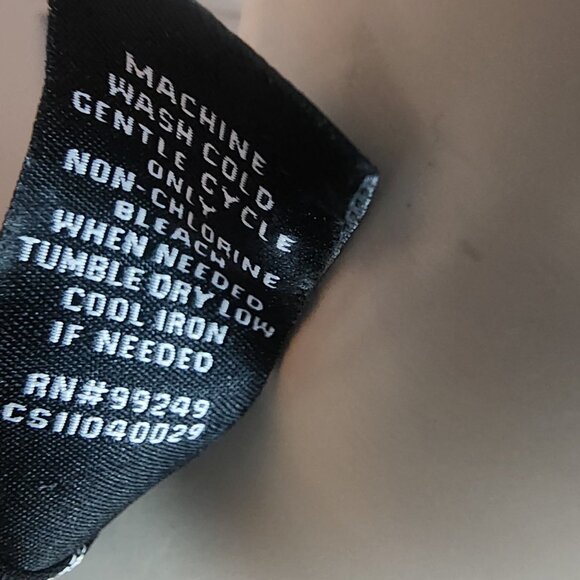 Maggie Barnes Shirt Top Womens Plus Size 3X Black White Dotted Button Down Sheer - Picture 6 of 6